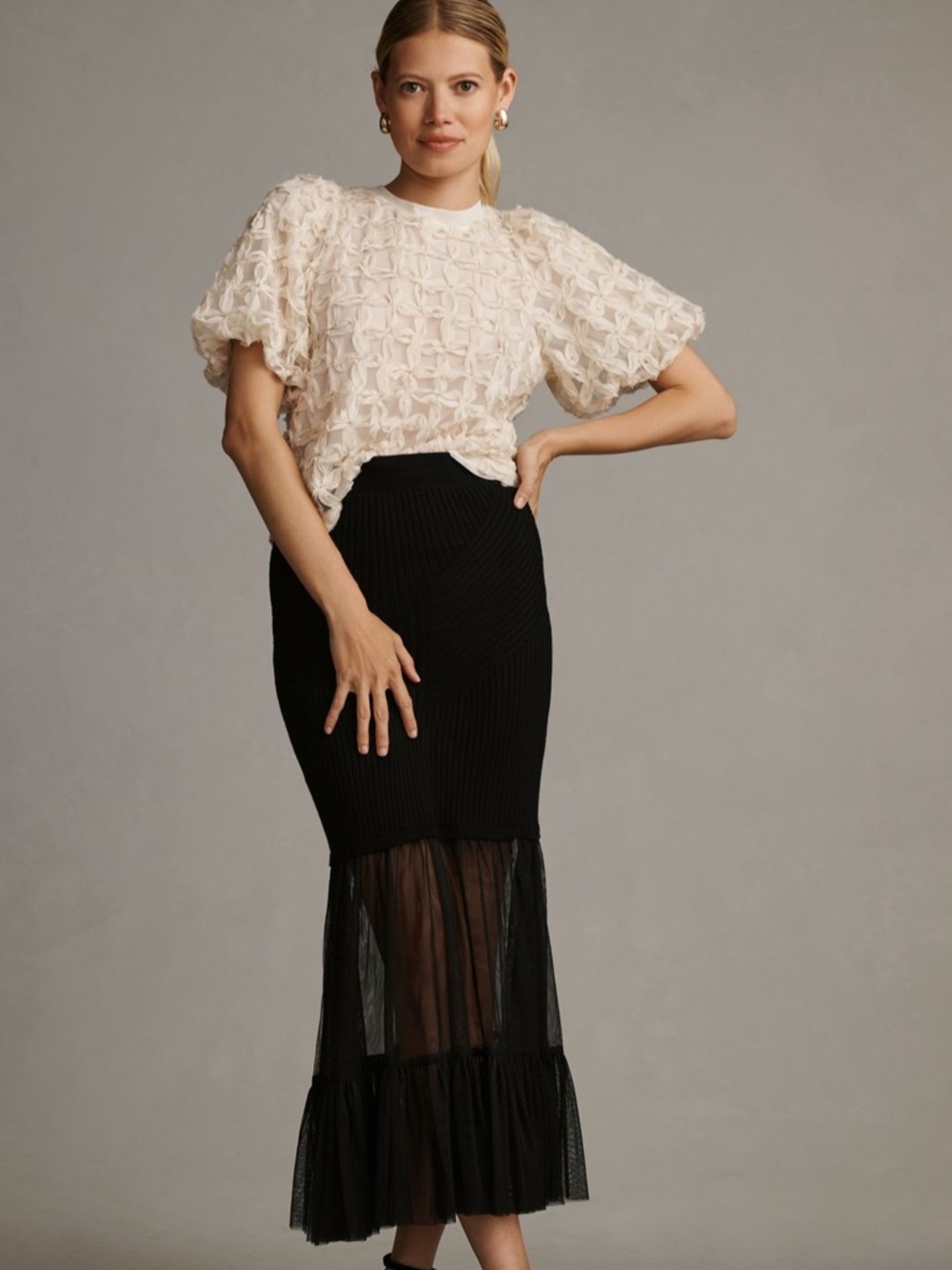 Anthropologie | Sarah Hann Karla Textured Top | Size M - Picture 5 of 13